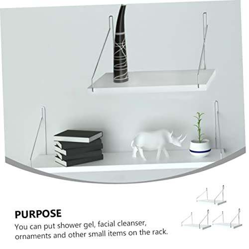 HOLIDYOYO 3pcs Shelf DIY Floating Wall Storage Mounted Shelves for Storage Hanging Holder Hanging Wall Plants Bookshelves Wall Mounted Home Decor Wall Mount Shelves Storage Rack Board White