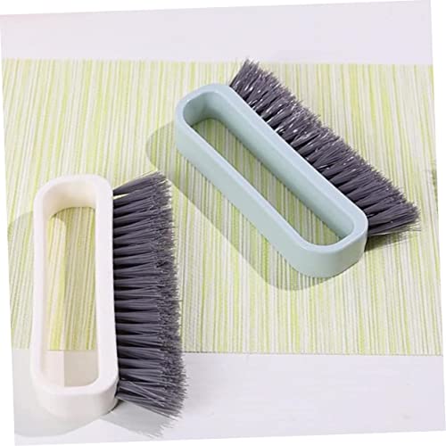 Gogogmee Cleaning Brush Car Washing Hand Broom Home Carpet Cleaner Floral Fixation Base Cleaning Tool Hair Bath Heavy Duty Cleaner Floor Scrubbers Pp Blue