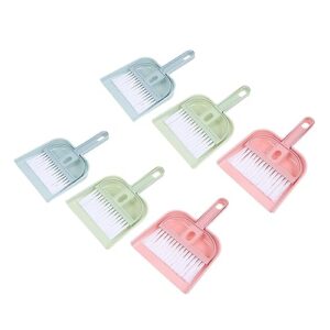 gogogmee 6 sets pet broom tiny keyboard tiny dustpan and brush desktop cleaning broom household brooms desktop cleaning tools mini broom and dustpan cage cleaner household cleaning brush pp