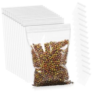 goohochy 400 pcs bag grip seal bags small clear packing bags clear cookie bags clear sealing bag clear candy bags snack bags resealable cellophane bag cellophane treat bags white or