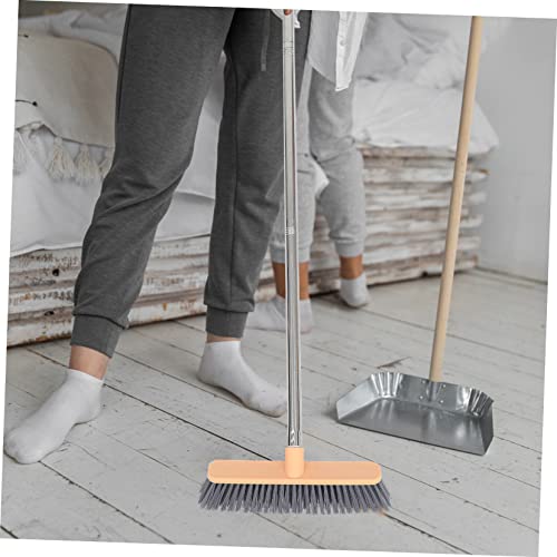 ORFOFE 1pc Cleaning Floor Brush Home Cleaning Sweeper Mop Cleaning Accessory Carpet Cleaners for Home Use Bathroom Broom Brush Multipurpose Cleaner Tub Cleaner Stainless Steel