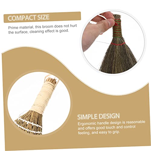 HOMOCONO 2pcs Home Cleaning Tool Toy Broom Wedding Broom Household Broom Cleaning Accessories Chinese Decor Pet Broom Mini Broom Cleaning Accessory Hand Broom Mini Decor Car Brush Wooden