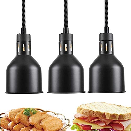 CHENYUEFA 3 Pack Food Heating Lamp Buffet Warmer Electric Infrared Light Bulb Restaurant Kitchen Equipment Food Isolated Lamp