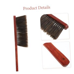 OSOLADY Upholstery Brush The Pet Wood Handheld Broom Brown Clothes Brush Whisk Brooms Small Hand