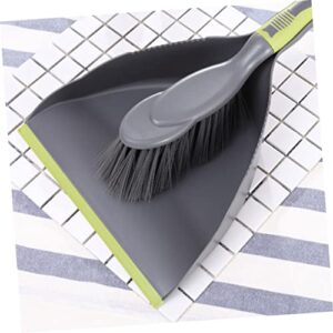 COOLHIYA 1 Set Broom Cleaning Brush Handle Computer Broom Mini Broom Dustpan Car Air Outlet Pet Brush Desktop Broom Mini Dustpan and Broom Duster Keyboard Pet Dustpan Green