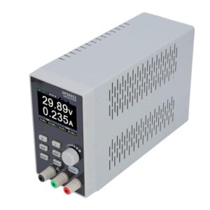 DC Power Supply 60V, Programmable Low Noise Fanless 5A 1CH 2.8in LCD USB with Overvoltage and Overcurrent Curve Monitoring for Bench (US Plug)