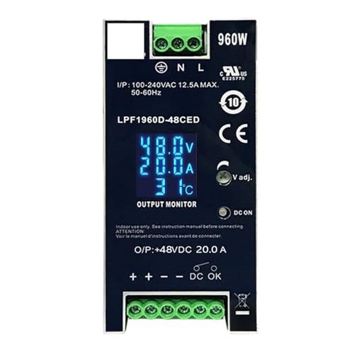 960W 48V 36V 24V Digital Display Rail Industrial Switch Power Supply Monitoring DC Power Supply(LPF1960D-24CED)