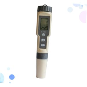 MUSISALY Pen Hydrometer Temperature Tester Water Quality Tester Salt Water Gravimeter Salt Meter Water Salimeter Light Grey