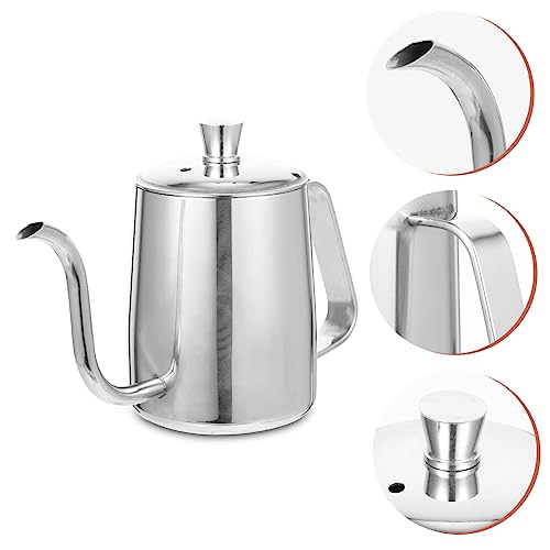 OKUMEYR Coffee Maker Home Supplies Stainless Tea Kettle Espresso Machine Espresso Coffee Maker Machine Espresso Maker Kitchen Water Kettle Coffee Silver Stainless Steel