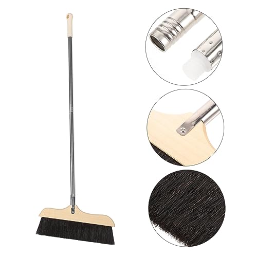 BUTIFULSIC Sweep Floor Brush Floor Sweeping Broom Long Handle Handled Broom Home Broom Garbage Sweeping Tool Garbage Wiper Floor Sweeper Office Garbage Cleaner Floor Wiper Stainless Steel Rod