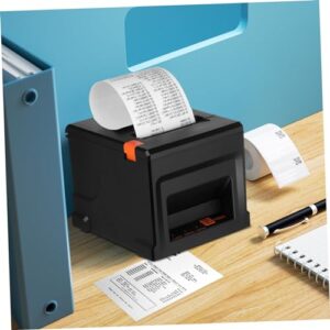 Gatuida Black Receipt Printer Abs Printer Thermal Printer Thermal Paper Printer