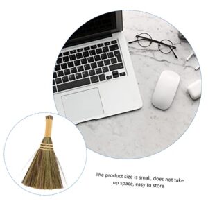 Healeved 1pc Miscanthus Small Broom Table Hand Broom Easter Rabbit Ear Car Sofa Sweeping Broom Sweeping Broom Sofa Floor Cleaning Broom Mini Dreses Cleaning Supplies Copper Wire Khaki