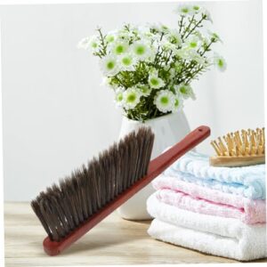 OSOLADY Upholstery Brush The Pet Wood Handheld Broom Brown Clothes Brush Whisk Brooms Small Hand