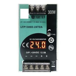 300w 380v to 24v/36v/48v digital three-phase switch power supply dc rail type industrial power supply(ltp1300d-36tda)