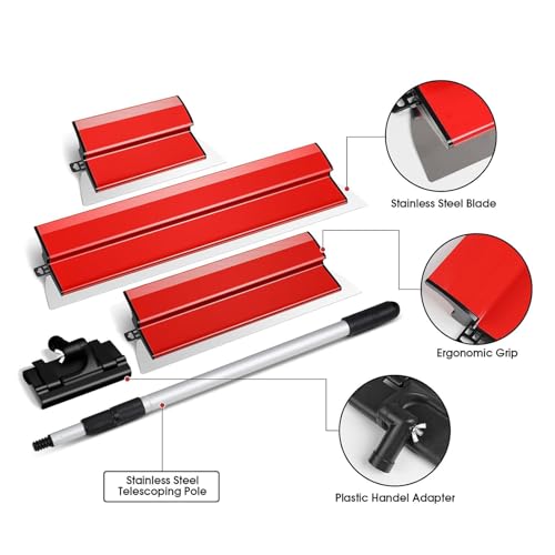 Skimming Blade Set High Strength Stainless Steel Blade for Smooth Wall Ceiling