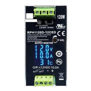 digital display 120w rail industrial switch power supply 12v 24v 48vdc dc stabilized power supply(rph1120d-12ced)