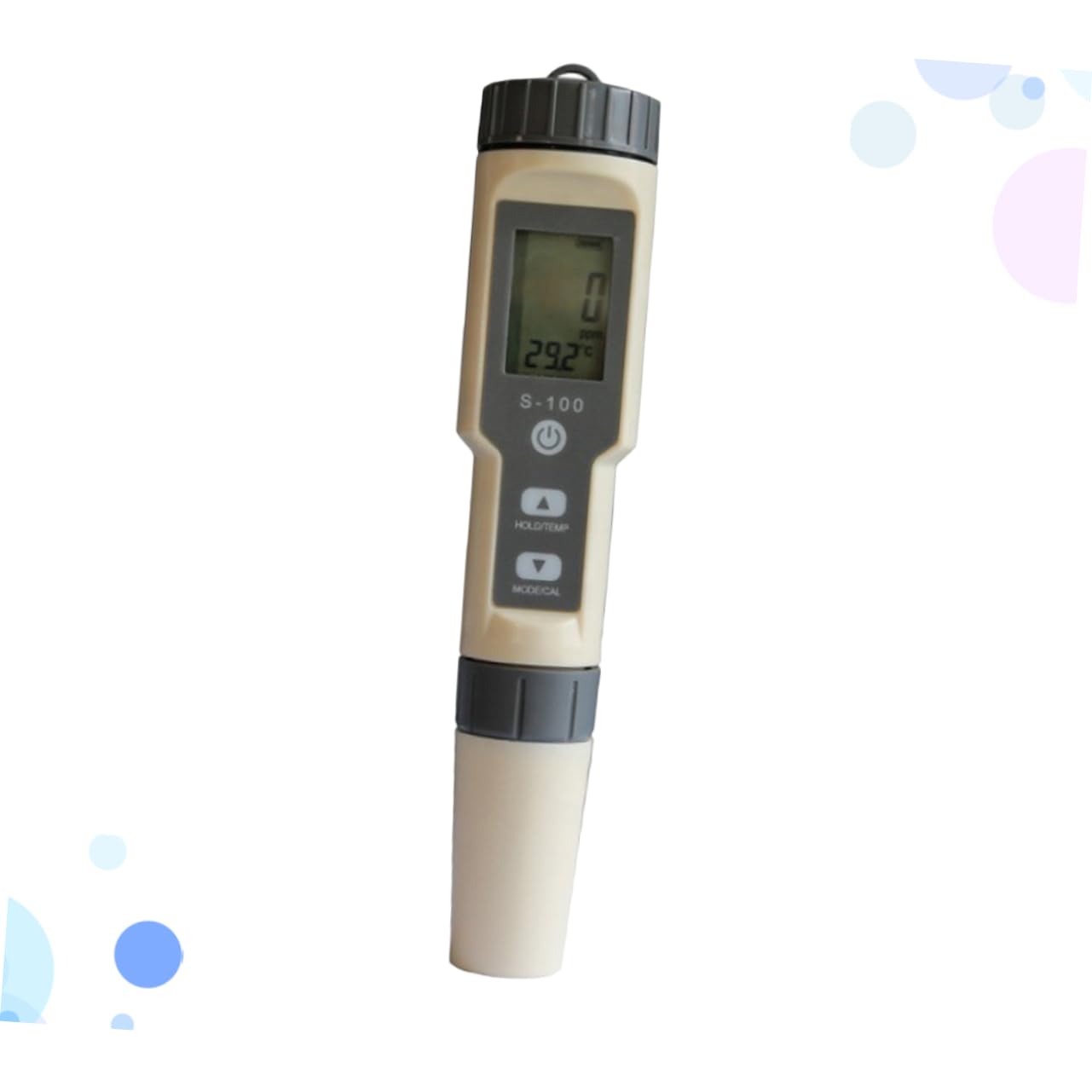 CANIGHT Salt Water Gravimeter Hydrometers Water Salimeter Water Quality Tester Automatic Hydrometer Temperature Tester Salt Meter Tds Water Quality Testing Pen Light Grey