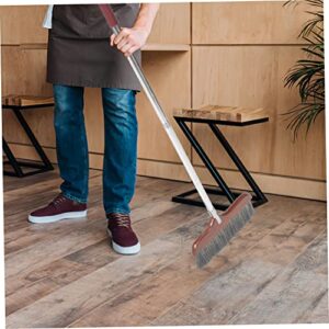 Healeved Splicing Wooden Broom Floor Broom Detachable Broom Telescoping Broom Lobby Broom Long Broom Pet Hair Remover Broom Housekeeping Broom Cleaning Broom Rv Broom Stainless Steel Coffee