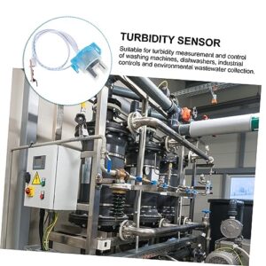 HOMOCONO Module Turbidity Experiment Turbidity Sensor Detection Turbidity Value Detection Water Quality Detection Dishwasher Turbidity Sensor Turbidity Testing 3.3-5v Turbidity Plastic Blue