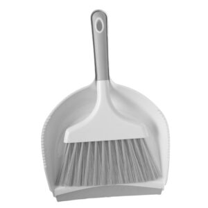 ohphcall 1 set hand broom with dustpan desktop broom kit mini small brush and dustpan car interior cleaning brush whisk little dustpan broom keyboard cleaner desktop dust brush vent pp grey