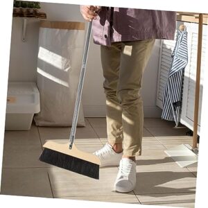 Healeved Sweep Floor Brush Push Broom Dust Broom Garbage Sweeping Tool Long Handle Cleaning Broom Home Broom House Cleaning Tool Floor Cleaning Tool Bristle Broom Floor Wiper Horsetail Hair