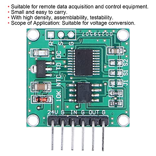 Voltage Converter Module, Thermistor to Voltage Temperature Transmitter, 9 24V Input, 0 5V/0 10V Output, PCB Material, for Remote Data Acquisition and Control Equipment