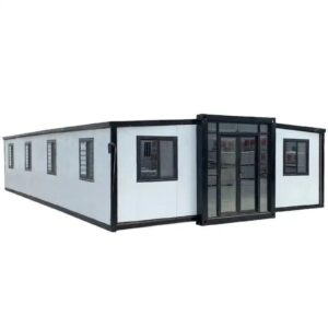 Factory Direct Supply 20Ft Expandable Container Houses Prefab Living Villa Folding Portable Mobile Houses to Live in Customizable 1 2 3 4 bedrooms, Equipped with Kitchen and Bathroom Tiny Homes 40ft