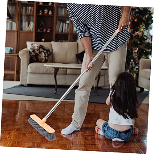 ORFOFE 1pc Cleaning Floor Brush Home Cleaning Sweeper Mop Cleaning Accessory Carpet Cleaners for Home Use Bathroom Broom Brush Multipurpose Cleaner Tub Cleaner Stainless Steel