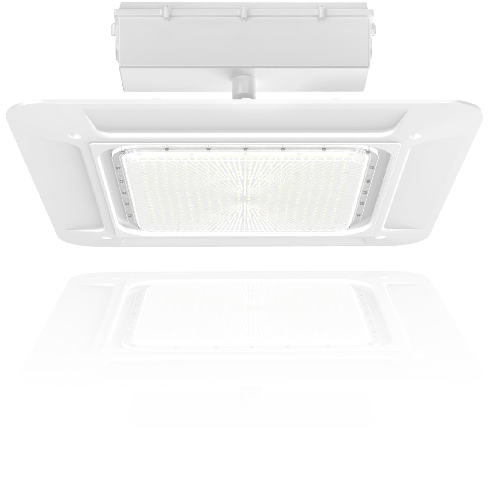 240W LED Gas Station Canopy Light, 43200LM 5700K Surface Mount LED Carport Ceiling Light (1000W HID/HPS Equivalent) Commercial Canopy Lighting for Gas Station, Garage, IP65 100-277V DLC UL Listed