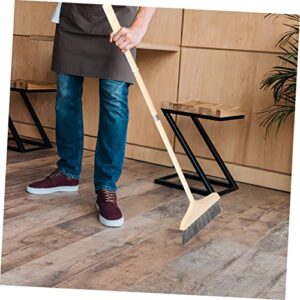 Healeved Wooden Long Handle Broom Sofa Sweeping Broom Liquids Broom Rv Broom House Broom Heavy Duty Broom Floor Sweeping Broom Lawn Concrete Broom Telescoping Broom Dust Brooms Bristle Hair