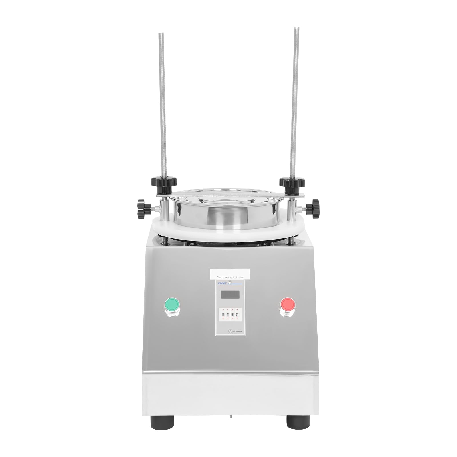 Sieve Shaker 8 Layers Lab Sifter Standard Sample Vibrating Sieve Machine 110V 125W Electric Vibrating Screen Sieve Shaker Machine for Particle Liquid Powder Lab 50dB Low Noise (White)