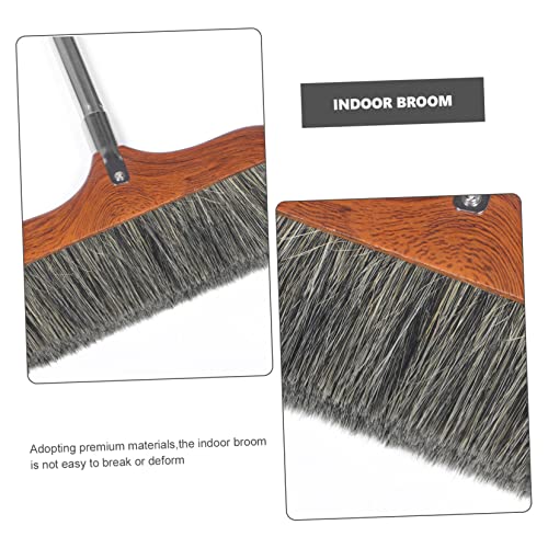 Healeved Splicing Wooden Broom Floor Broom Detachable Broom Telescoping Broom Lobby Broom Long Broom Pet Hair Remover Broom Housekeeping Broom Cleaning Broom Rv Broom Stainless Steel Coffee