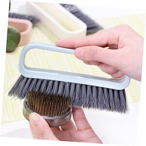 Gogogmee Cleaning Brush Car Washing Hand Broom Home Carpet Cleaner Floral Fixation Base Cleaning Tool Hair Bath Heavy Duty Cleaner Floor Scrubbers Pp Blue