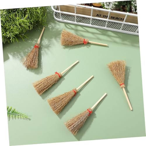 Healeved 10pcs Broom Witch Hanging Witches Broomstick Party Witch Hangings Prop Halloween Hanging Embellishment Halloween Ghost Decoration Miniature Toys Halloween Witch Broomstick Cauldron