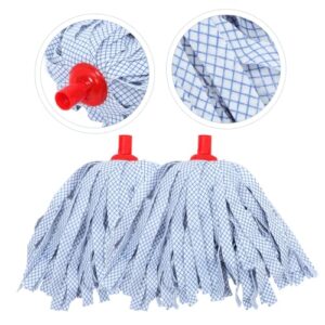 Healeved 2pcs Mop Replacement Head Replacement Mop Heads Floor Mop Heads Mops Mop Cloth Replacement Mop and Bucket Mop Commercial Mop Head Wet Mop Head Heavy Duty Mop Cleaner