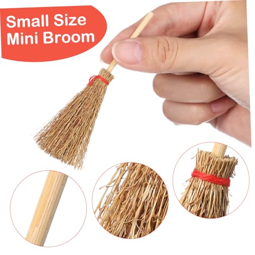 Healeved 10pcs Broom Witch Hanging Witches Broomstick Party Witch Hangings Prop Halloween Hanging Embellishment Halloween Ghost Decoration Miniature Toys Halloween Witch Broomstick Cauldron