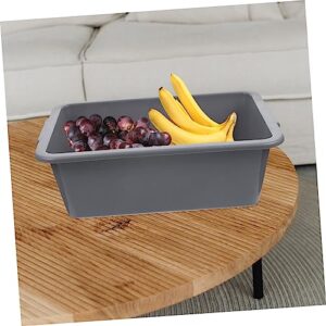 WHAMVOX Bus Tub Bin Commercial Tote Tubs Washing Basin Tub Utility Tote Busser Commercial Tote Tub for Home Rectangular Foot Soak Tub Bucket Dish Washing Tub Collapsable Pan Plastic Grey