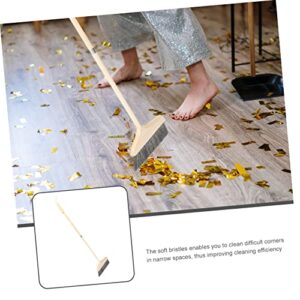 Healeved Wooden Long Handle Broom Sofa Sweeping Broom Liquids Broom Rv Broom House Broom Heavy Duty Broom Floor Sweeping Broom Lawn Concrete Broom Telescoping Broom Dust Brooms Bristle Hair