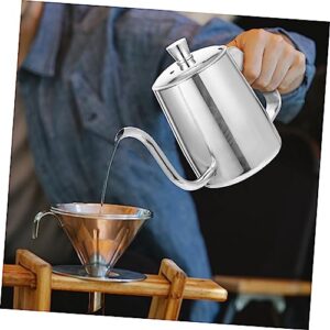 OKUMEYR Coffee Maker Home Supplies Stainless Tea Kettle Espresso Machine Espresso Coffee Maker Machine Espresso Maker Kitchen Water Kettle Coffee Silver Stainless Steel