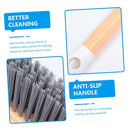 ORFOFE 1pc Cleaning Floor Brush Home Cleaning Sweeper Mop Cleaning Accessory Carpet Cleaners for Home Use Bathroom Broom Brush Multipurpose Cleaner Tub Cleaner Stainless Steel