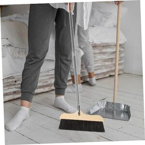 BUTIFULSIC Sweep Floor Brush Floor Sweeping Broom Long Handle Handled Broom Home Broom Garbage Sweeping Tool Garbage Wiper Floor Sweeper Office Garbage Cleaner Floor Wiper Stainless Steel Rod