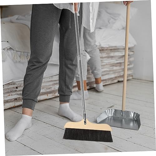 BUTIFULSIC Sweep Floor Brush Floor Sweeping Broom Long Handle Handled Broom Home Broom Garbage Sweeping Tool Garbage Wiper Floor Sweeper Office Garbage Cleaner Floor Wiper Stainless Steel Rod