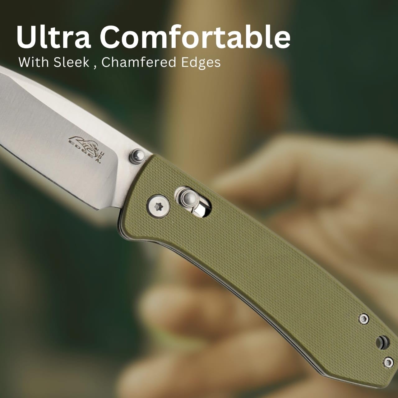 Rite Edge Outdoor Pocket Knife Set – Premium 4.25" Folding Knife & 3.25" 2-Blade Trapper EDC Knife