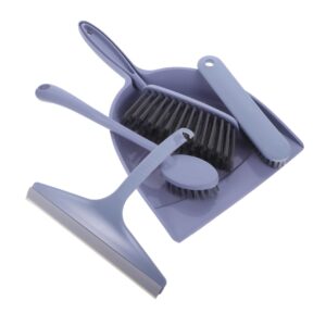 goohochy 1 set mini broom set small hand broom keyboard cleaning brush mini desktop sweeper small cleanning broom hand broom brush mini broom with dustpan small broom brush pp lavender