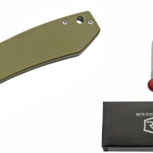 Rite Edge Outdoor Pocket Knife Set – Premium 4.25" Folding Knife & 3.25" 2-Blade Trapper EDC Knife