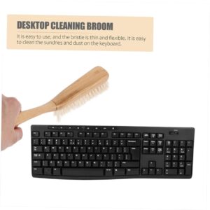 BCOATH 1 Set Desktop Broom Computer Cleaning Brush Cleaning Brushes for Household Use Desktop Cleaner Mini Hand Broom Keyboard Broom Keyboard Duster Brush Dustpan Cleaning Kit Plastic