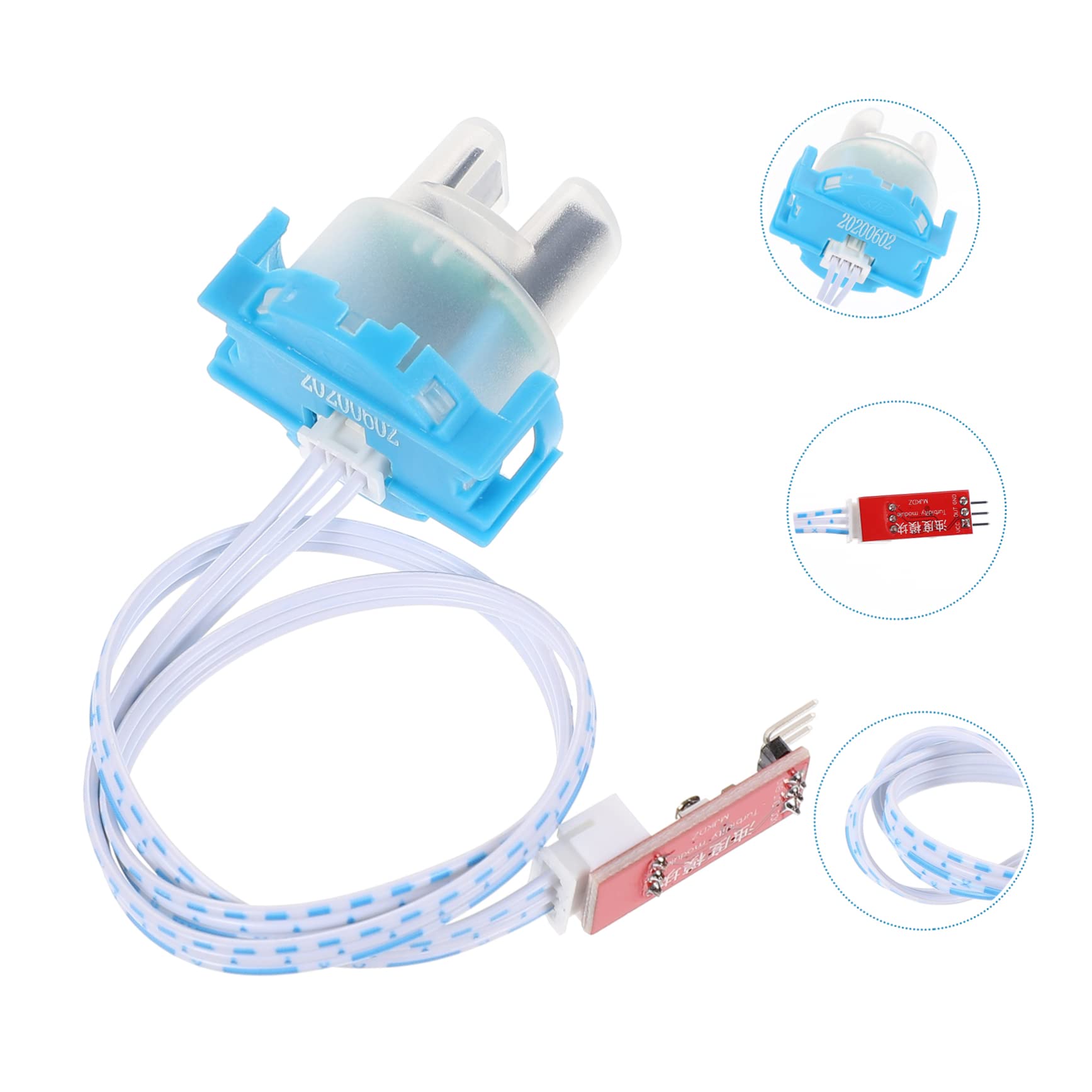 MUSISALY Module 3.3-5v Detection Water Turbidity Test Lab Turbidity Meters Turbidity Experiment Water Sensor Turbidity 3.3-5v Turbidity Sensor Turbidity Sensor Detection Plastic Blue