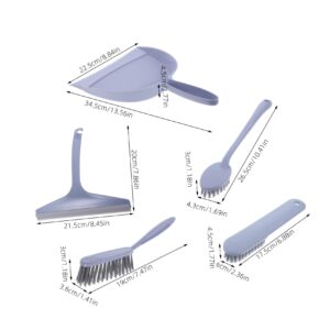 GOOHOCHY 1 Set Mini Broom Set Small Hand Broom Keyboard Cleaning Brush Mini Desktop Sweeper Small Cleanning Broom Hand Broom Brush Mini Broom with Dustpan Small Broom Brush Pp Lavender