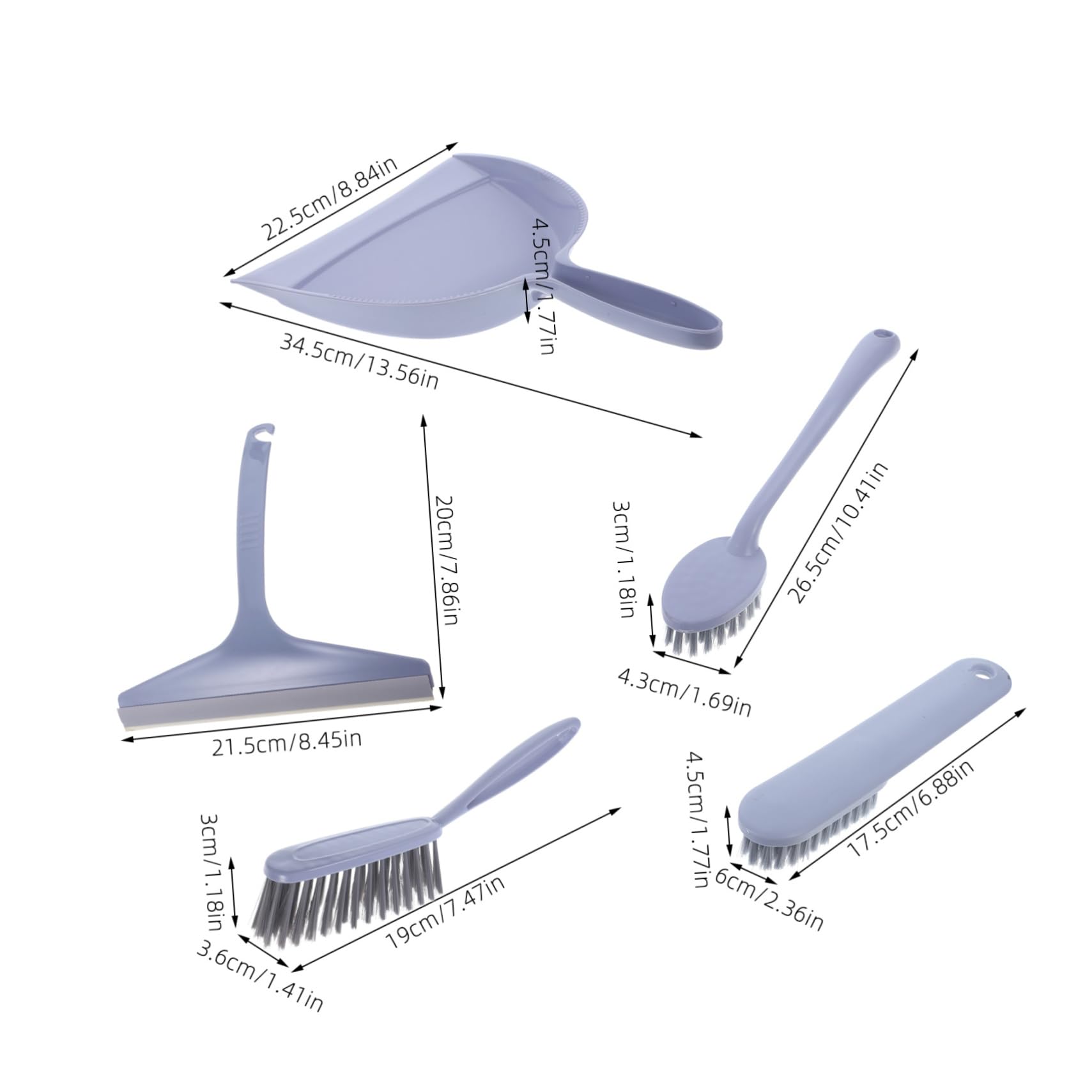 GOOHOCHY 1 Set Mini Broom Set Small Hand Broom Keyboard Cleaning Brush Mini Desktop Sweeper Small Cleanning Broom Hand Broom Brush Mini Broom with Dustpan Small Broom Brush Pp Lavender