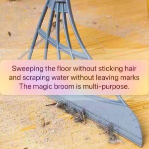 3 PCS Magic Broom Silicone Broom airbroomPP Sweeping Broom can be Hung, Bathroom Scraping Artifact Does not Leave Water, Hair, Liquid Sweep Clean, Hairless Broom Does not Leave Traces